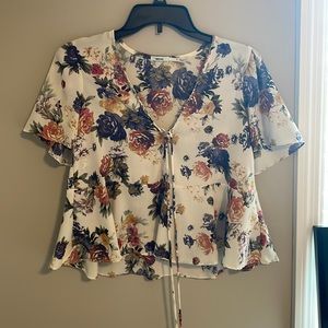 Floral blouse tee